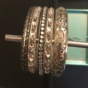Silver bangles